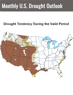 map of drought forecast
