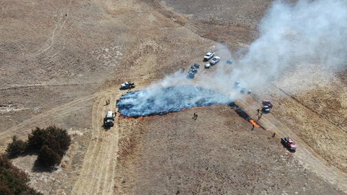Prescribed burn at the Barta Brothers Ranch