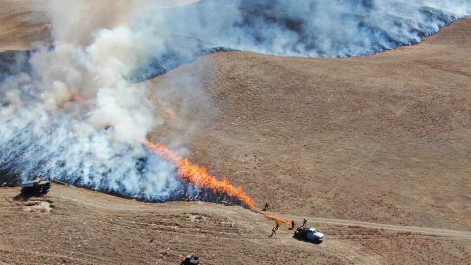 Prescribed burn at the Barta Brothers Ranch