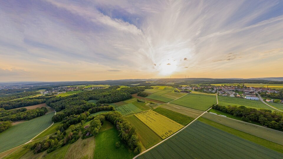 diverse agricultural landscape