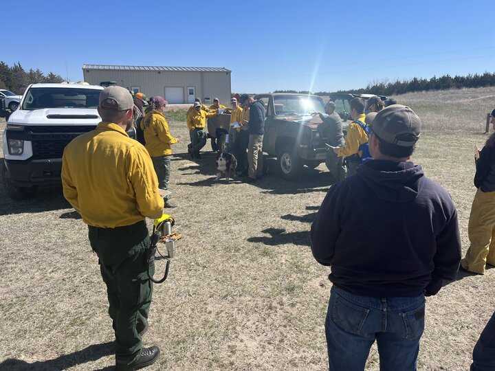 Fire crew preparing for the 2024 burn at Barta Brothers Ranch